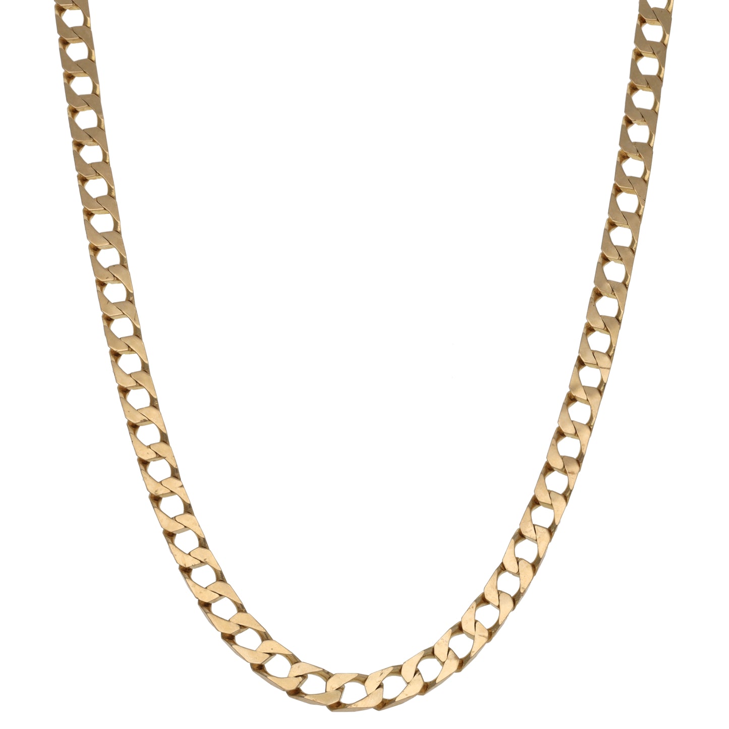 9ct Gold Curb Chain 18"