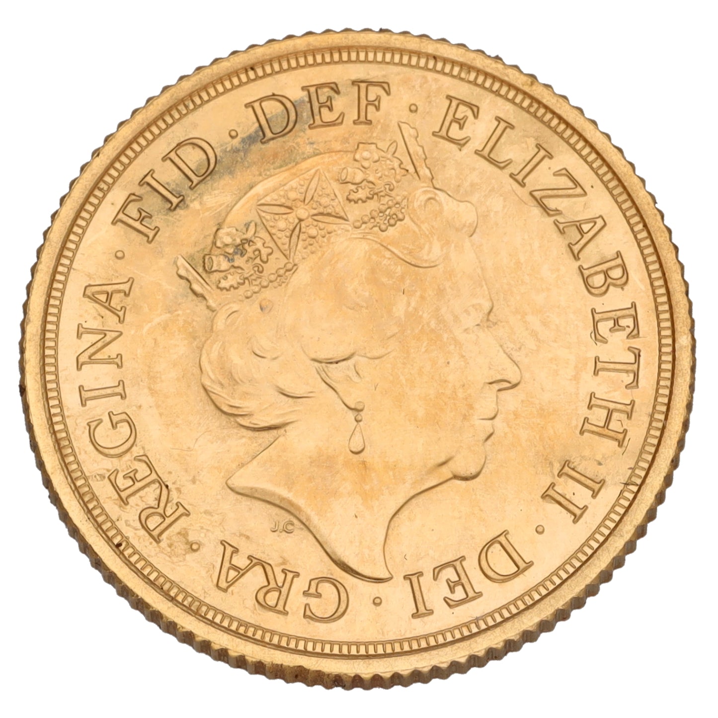 22ct Gold Queen Elizabeth II Full Sovereign Coin 2020