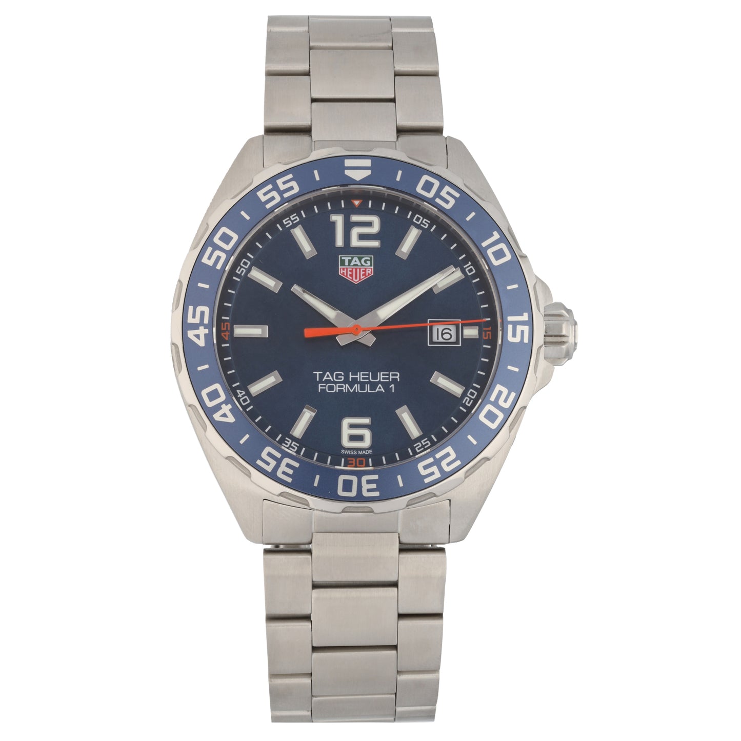 Tag Heuer Formula 1 WAZ1010 43mm Stainless Steel Watch