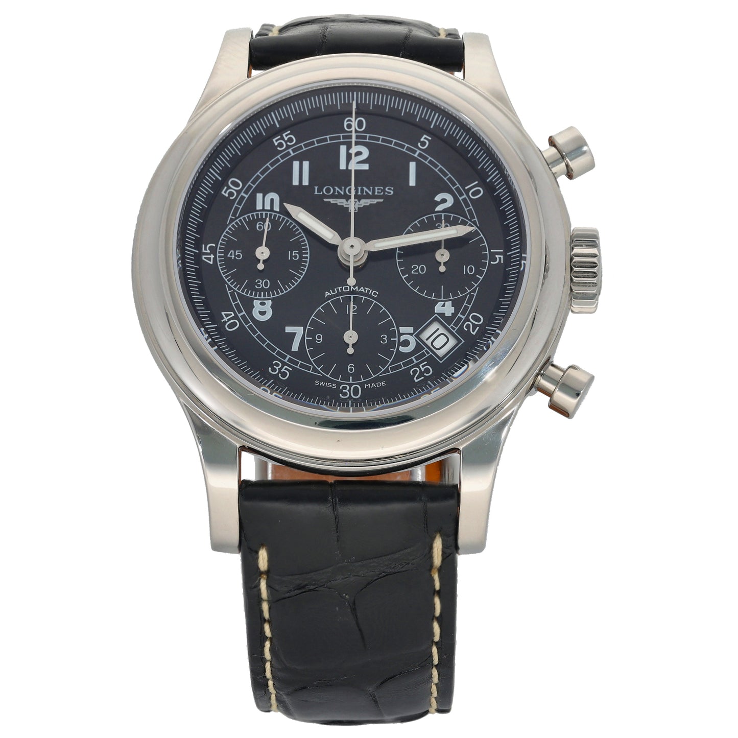 Longines Heritage L2.745.4 41mm Stainless Steel Watch