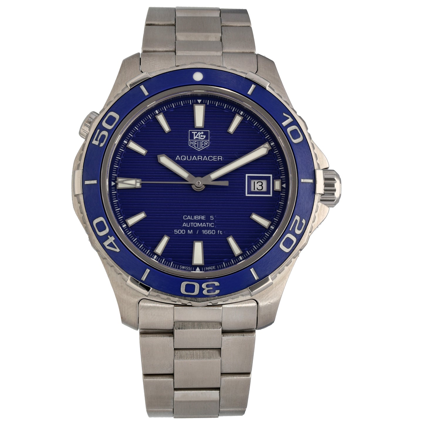 Tag Heuer Aquaracer WAK2111 41mm Stainless Steel Watch