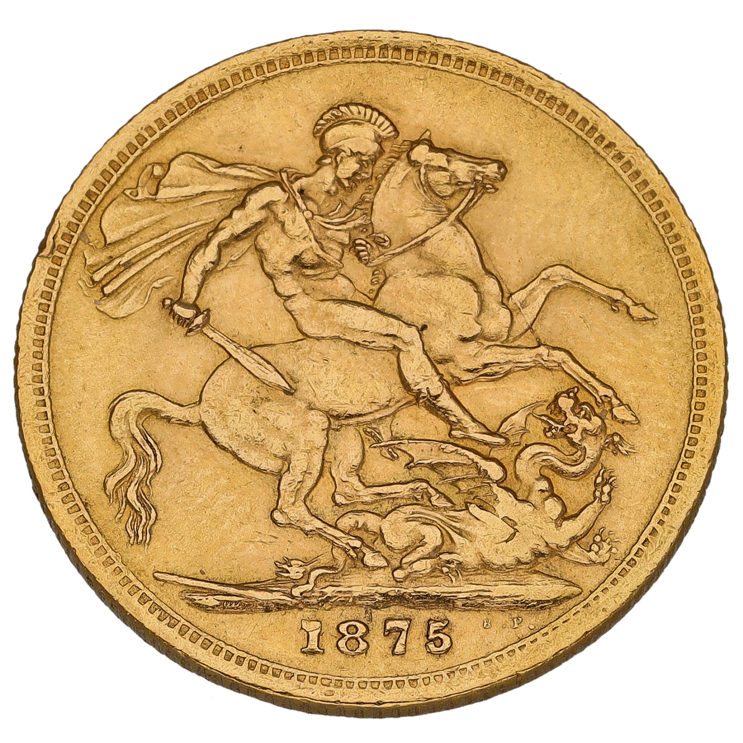 22ct Gold Queen Victoria Full Sovereign Coin 1875
