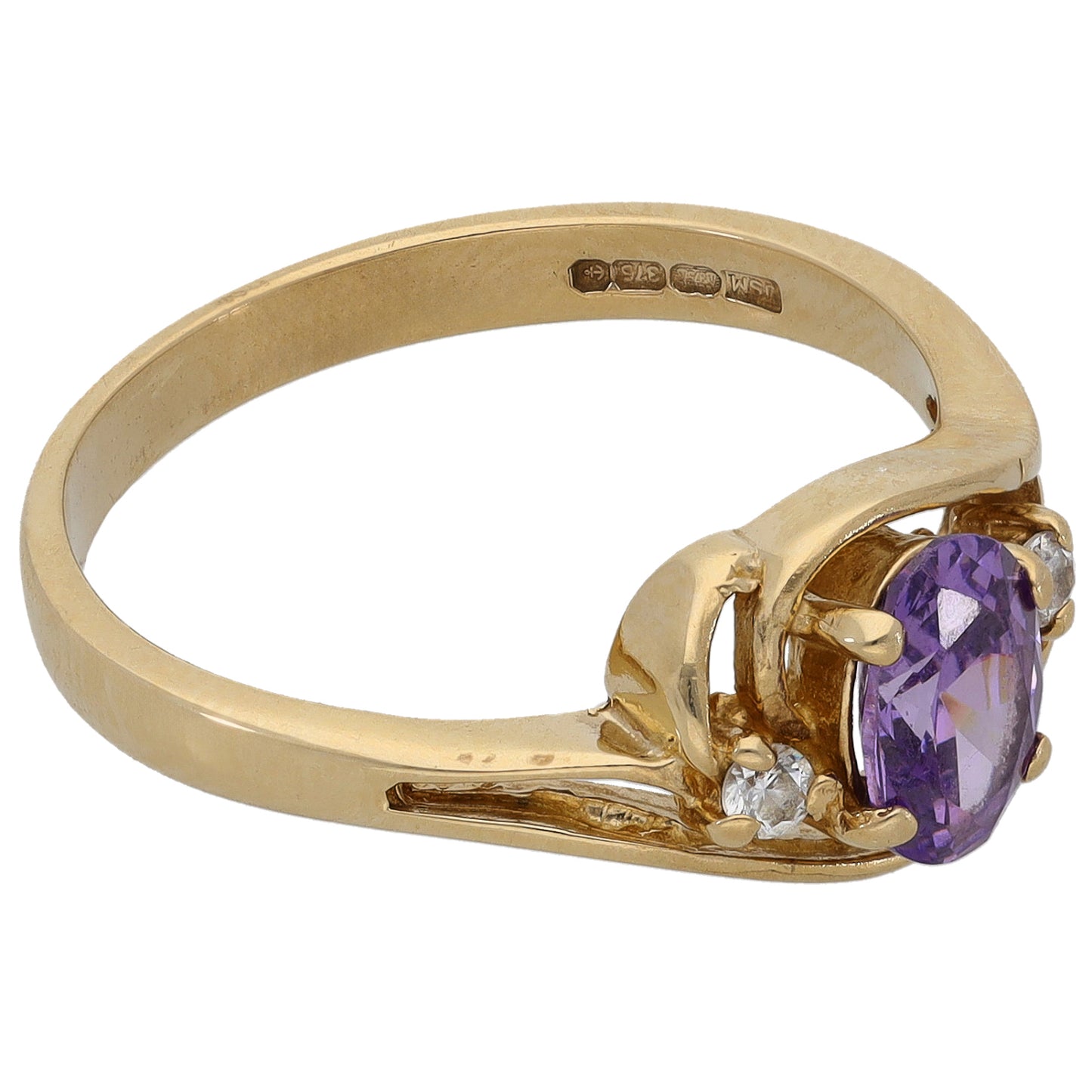 9ct Gold Imitation Dress/Cocktail Ring Size P