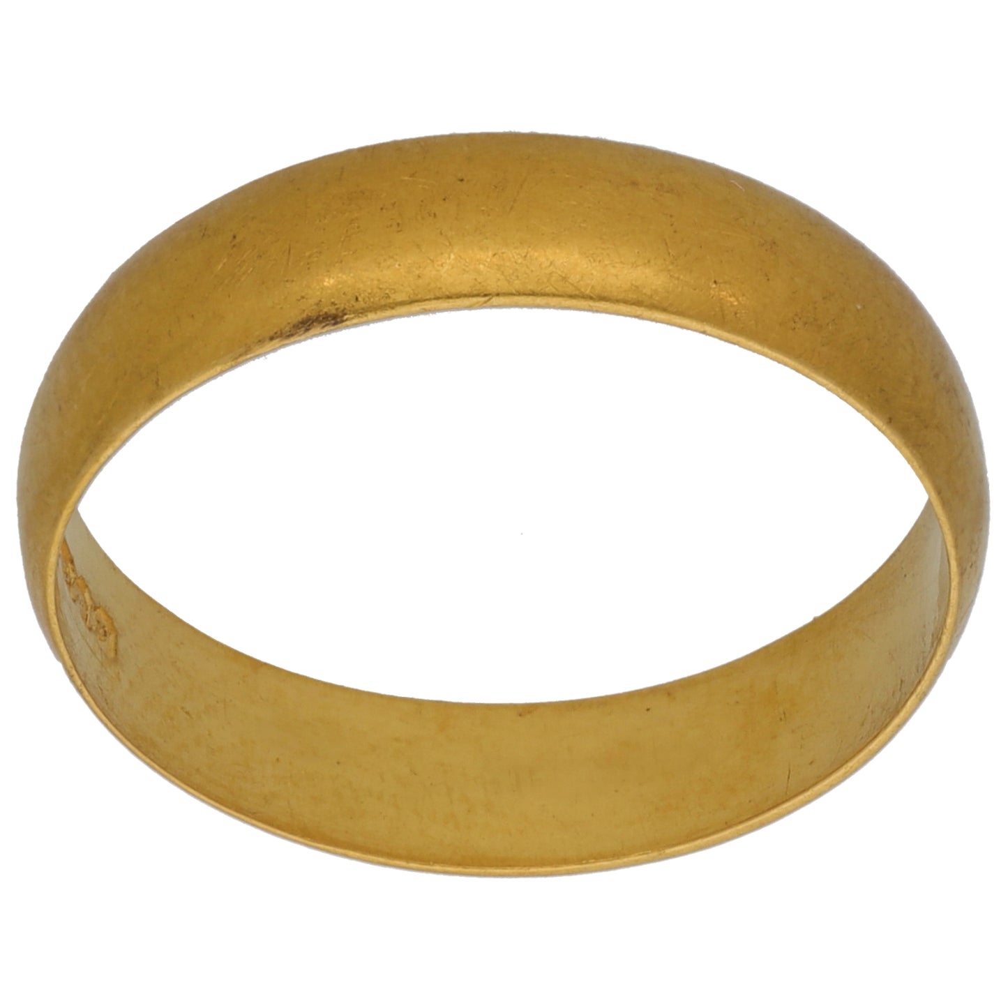 22ct Gold Plain Wedding Ring Size T