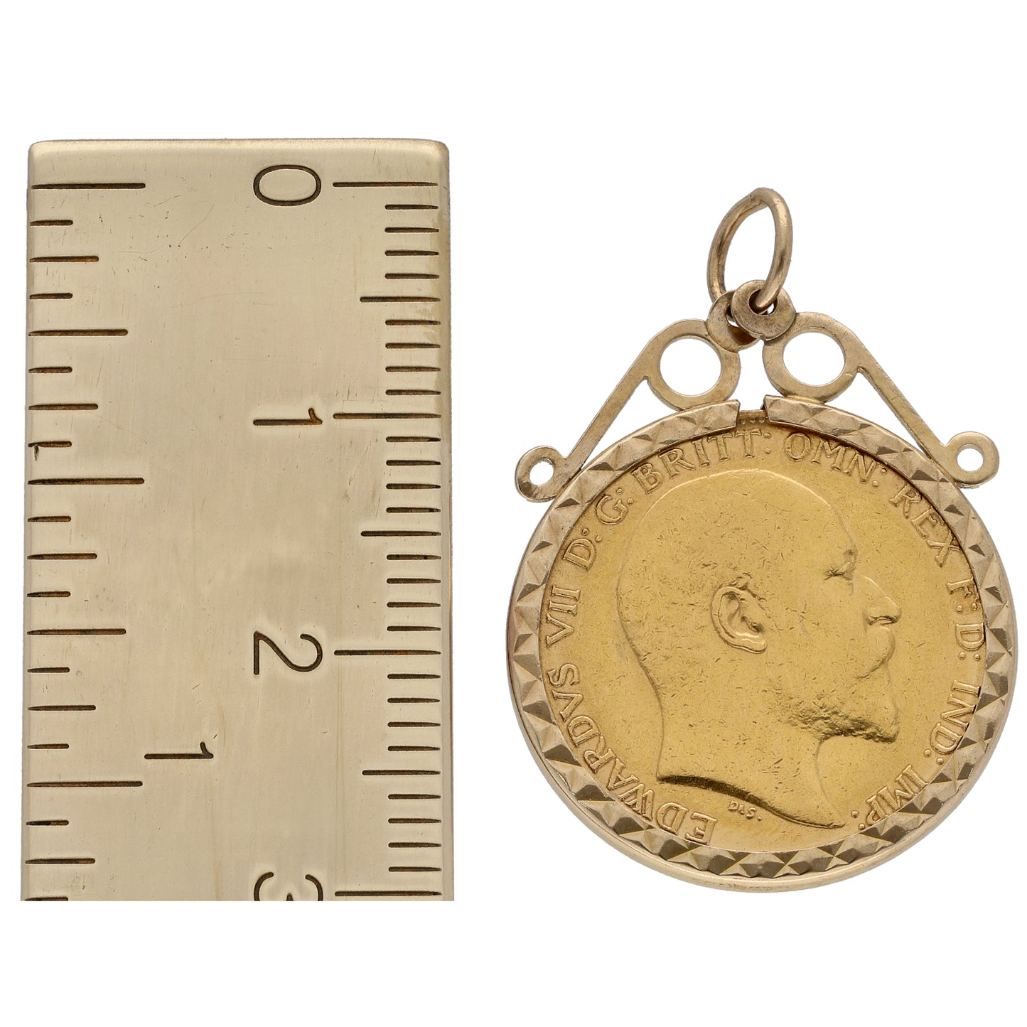 9ct Gold Half Sovereign Coin Pendant