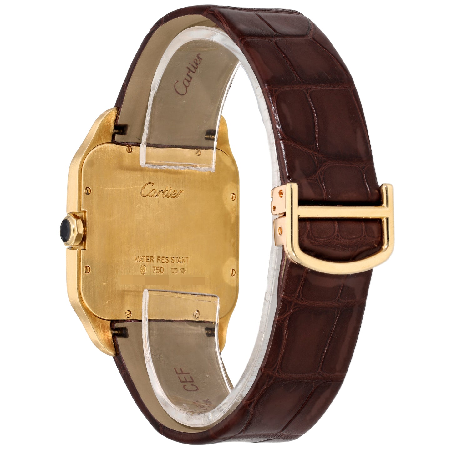 Cartier Santos Dumont 2649 35mm Gold Watch