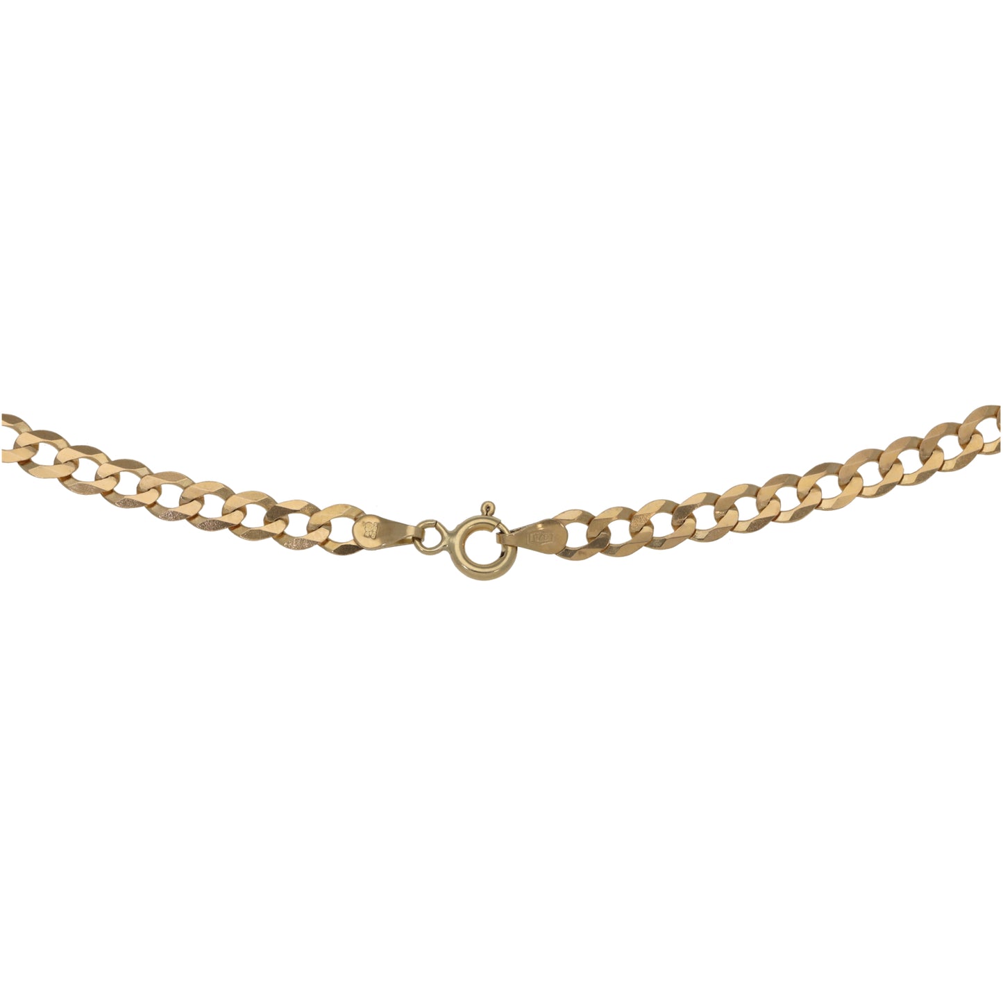 9ct Gold Curb Chain 16"
