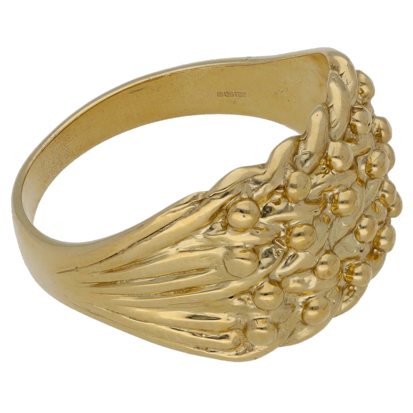 9ct Gold Keeper Ring Size T