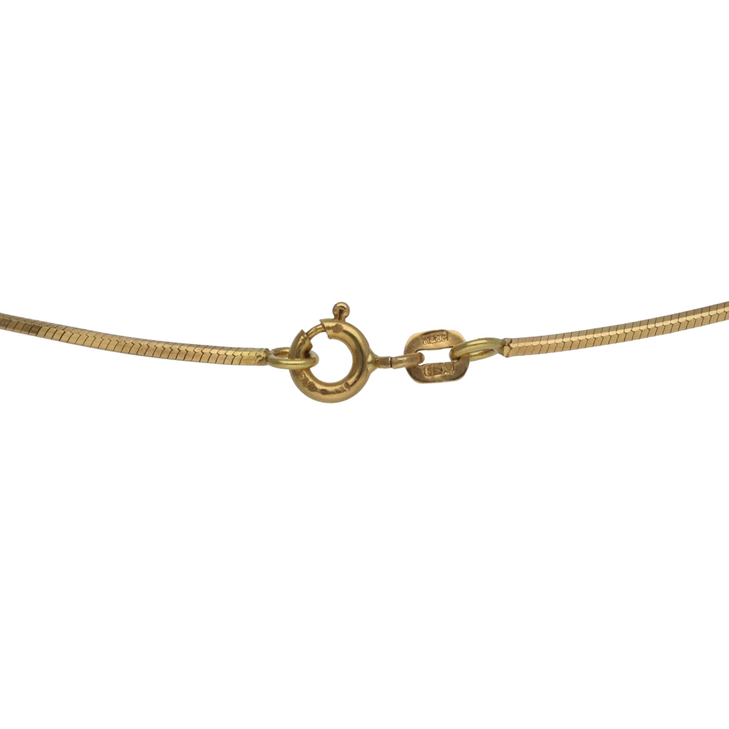14ct Tri-Colour Gold Fancy Necklace 16"