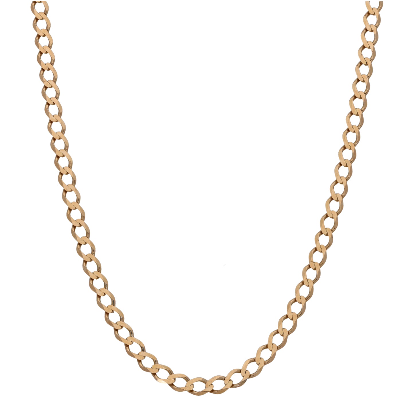 9ct Gold Curb Chain 24"