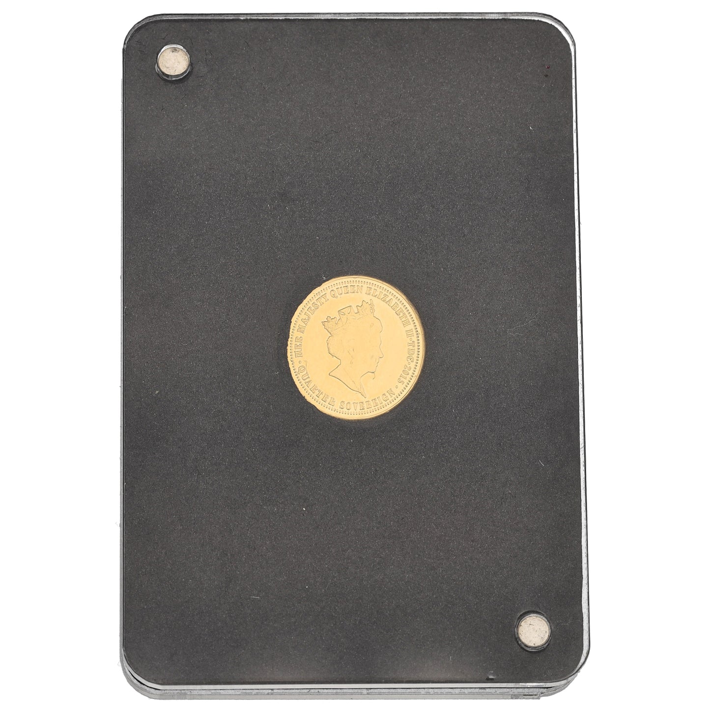 22ct Gold The Longest Reigning Monarch Quarter Sovereign Coin 2015