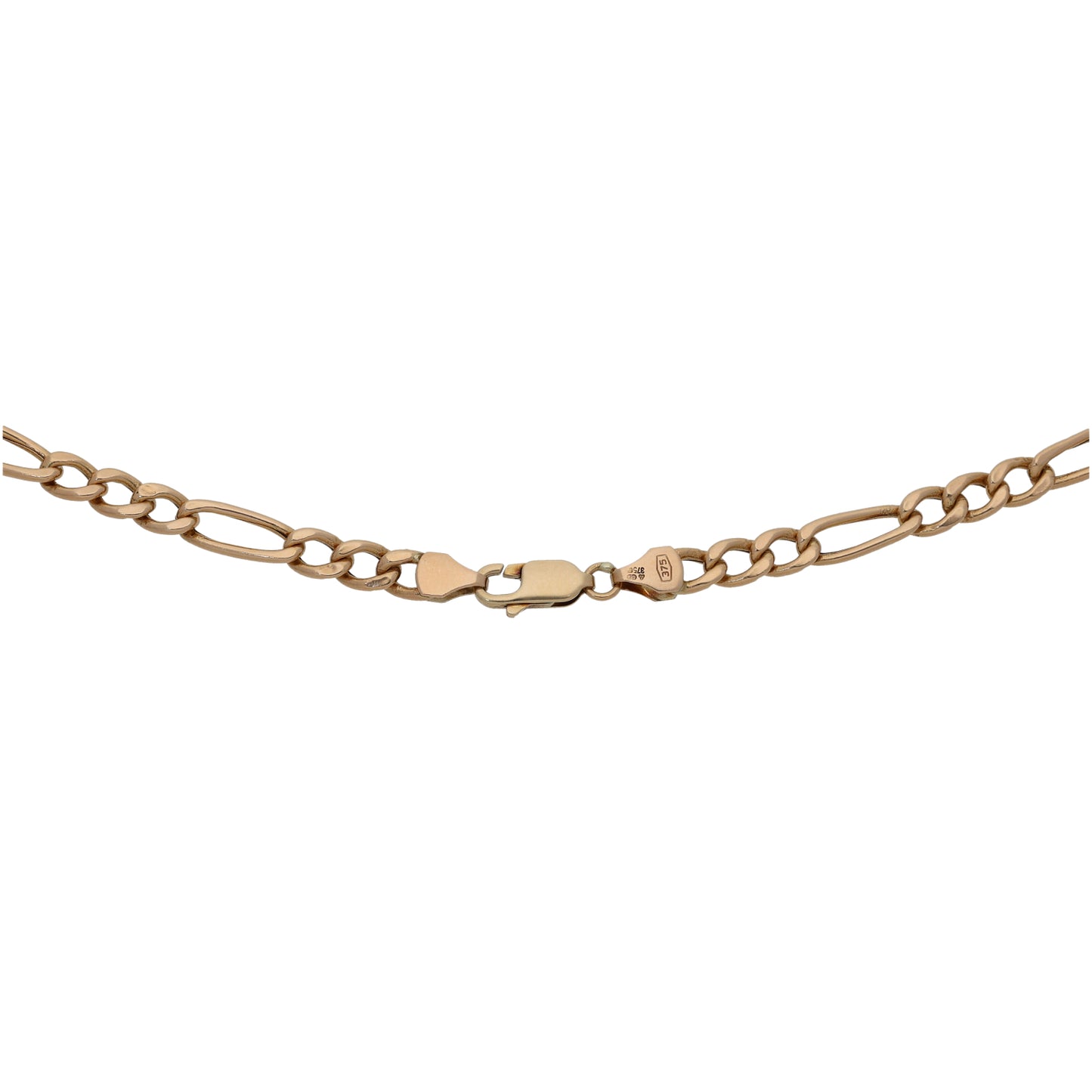 9ct Gold Figaro Chain 18"