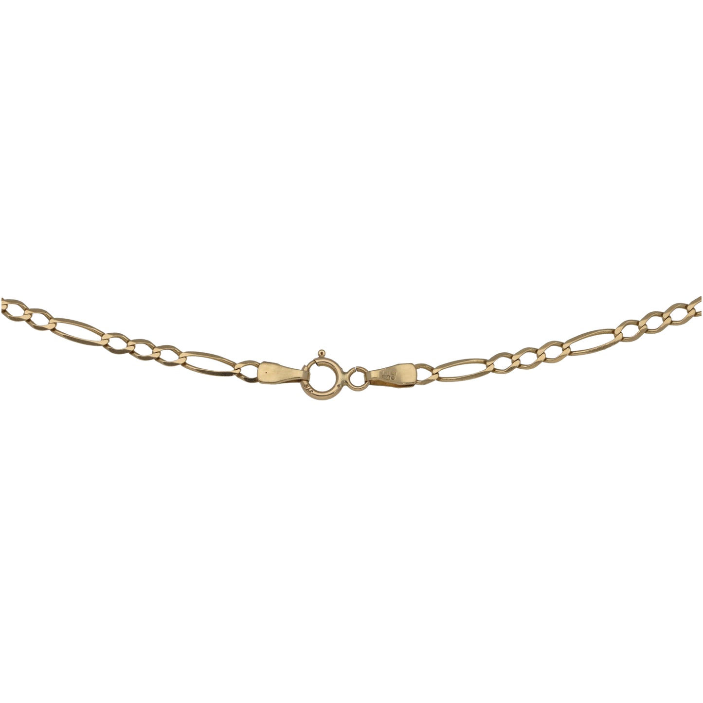 9ct Gold Figaro Chain 18"