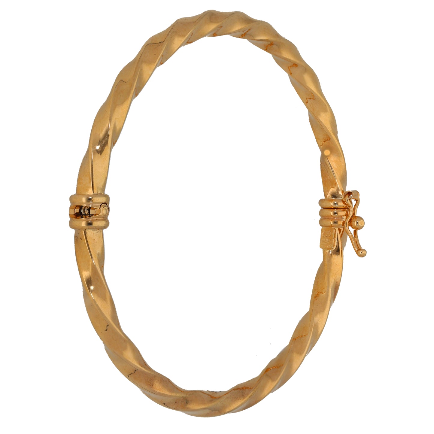 9ct Gold Hinged/Clasp Bangle