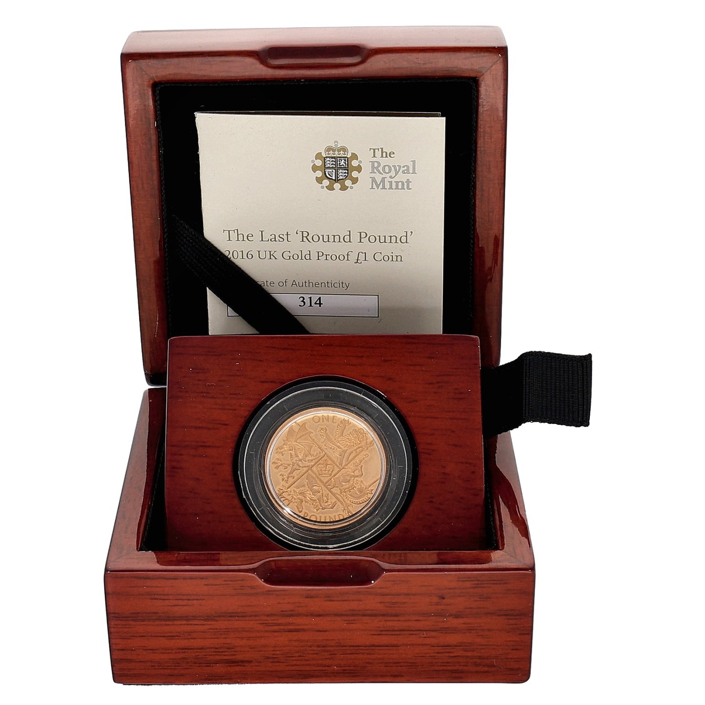 22ct Gold The Last Round Pound Coin 2016