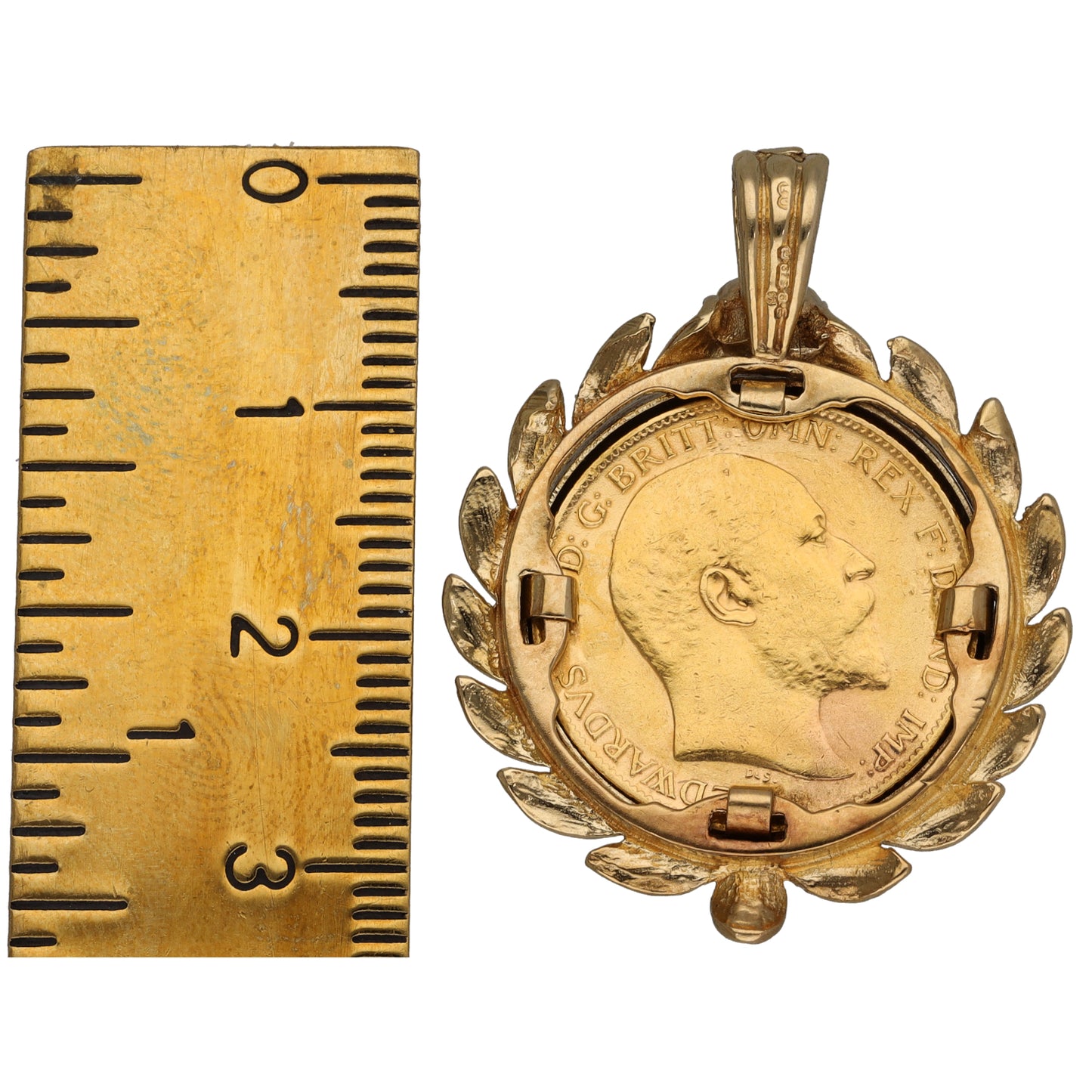 9ct Gold Half Sovereign Coin Pendant