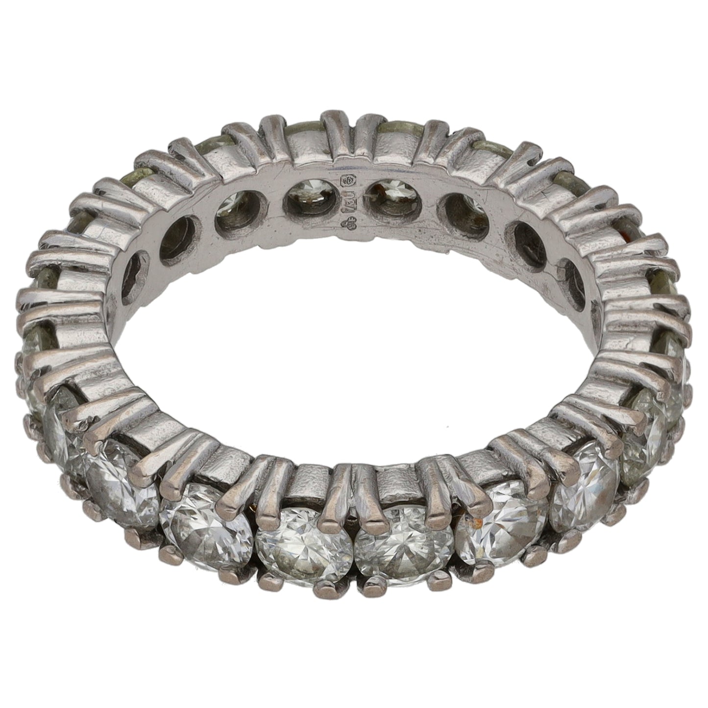18ct White Gold 3.00ct Diamond Eternity Ring Size K