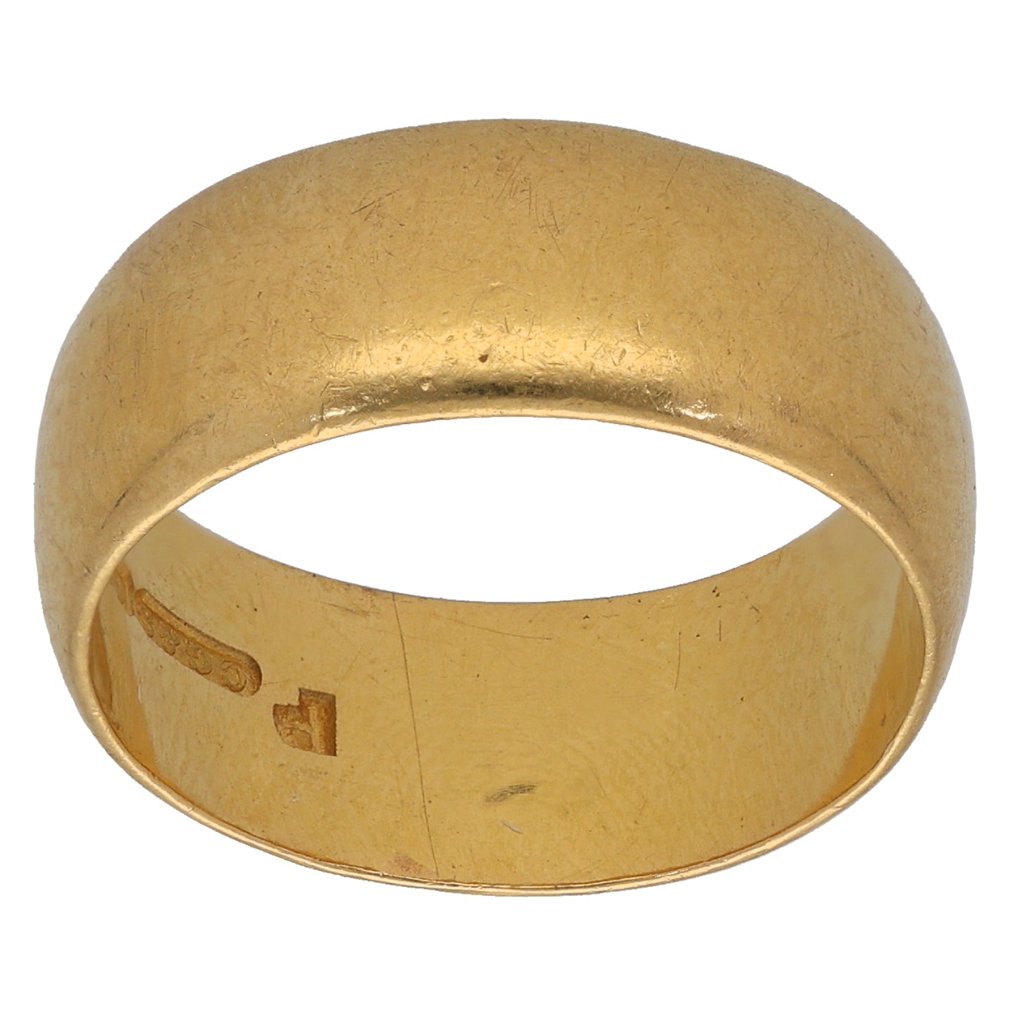 22ct Gold Plain Wedding Ring Size Q