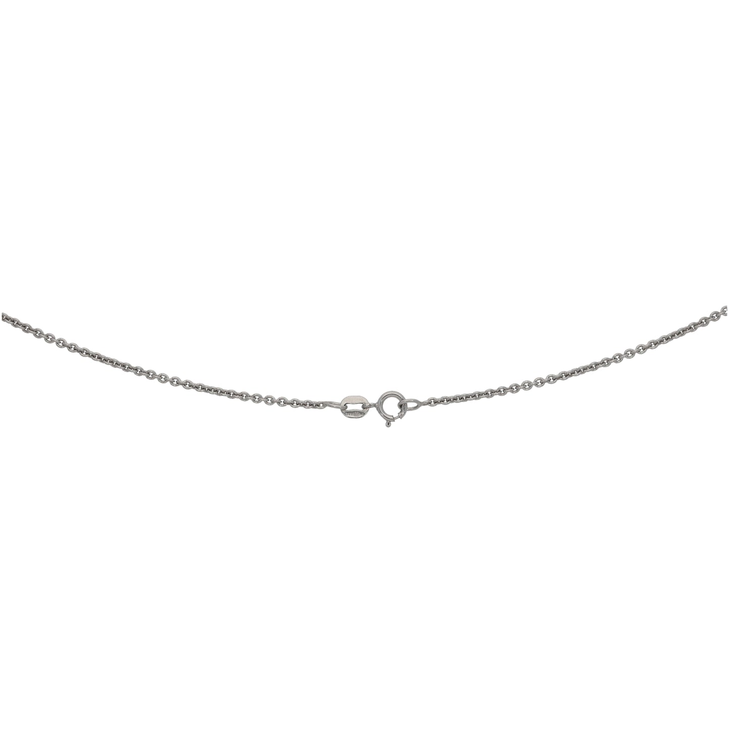 9ct White Gold Topaz & Imitation Fancy Necklace 16"