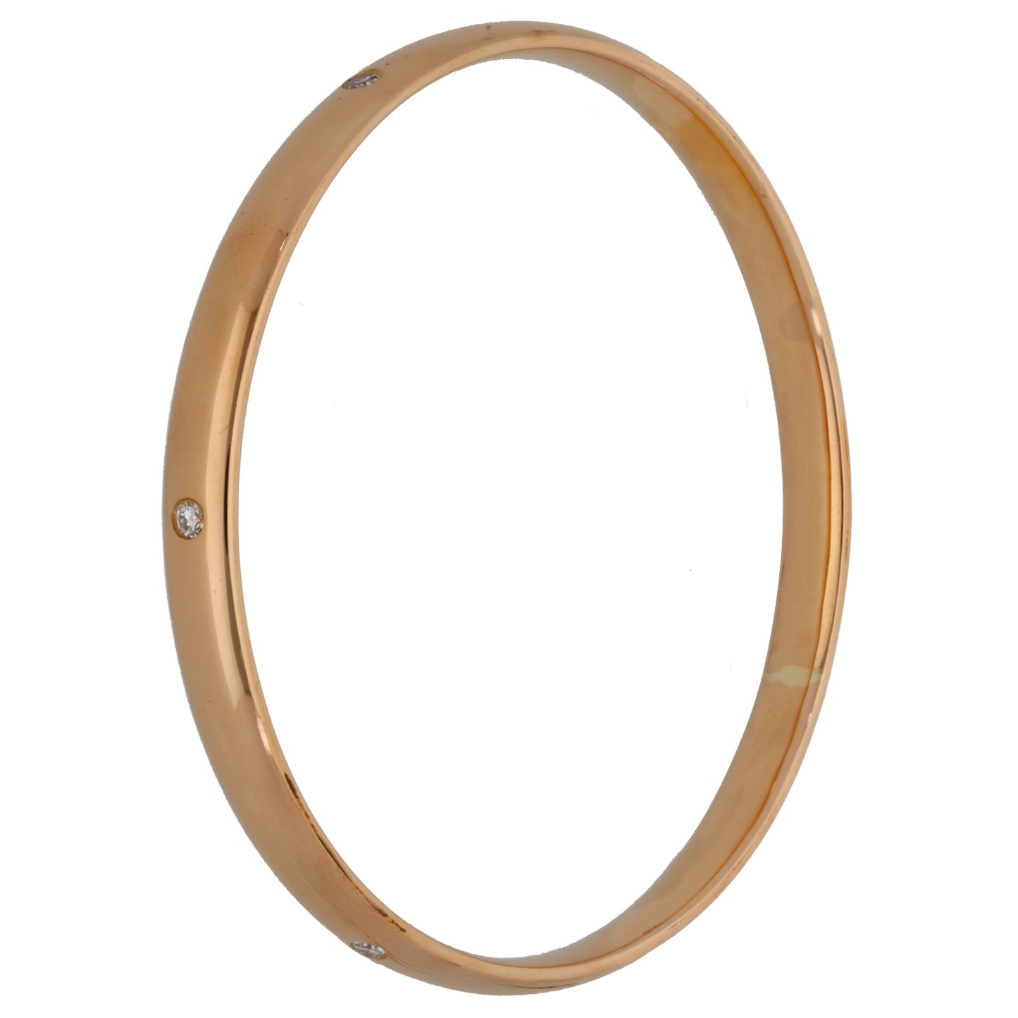18ct Rose Gold 0.42ct Diamond Bangle