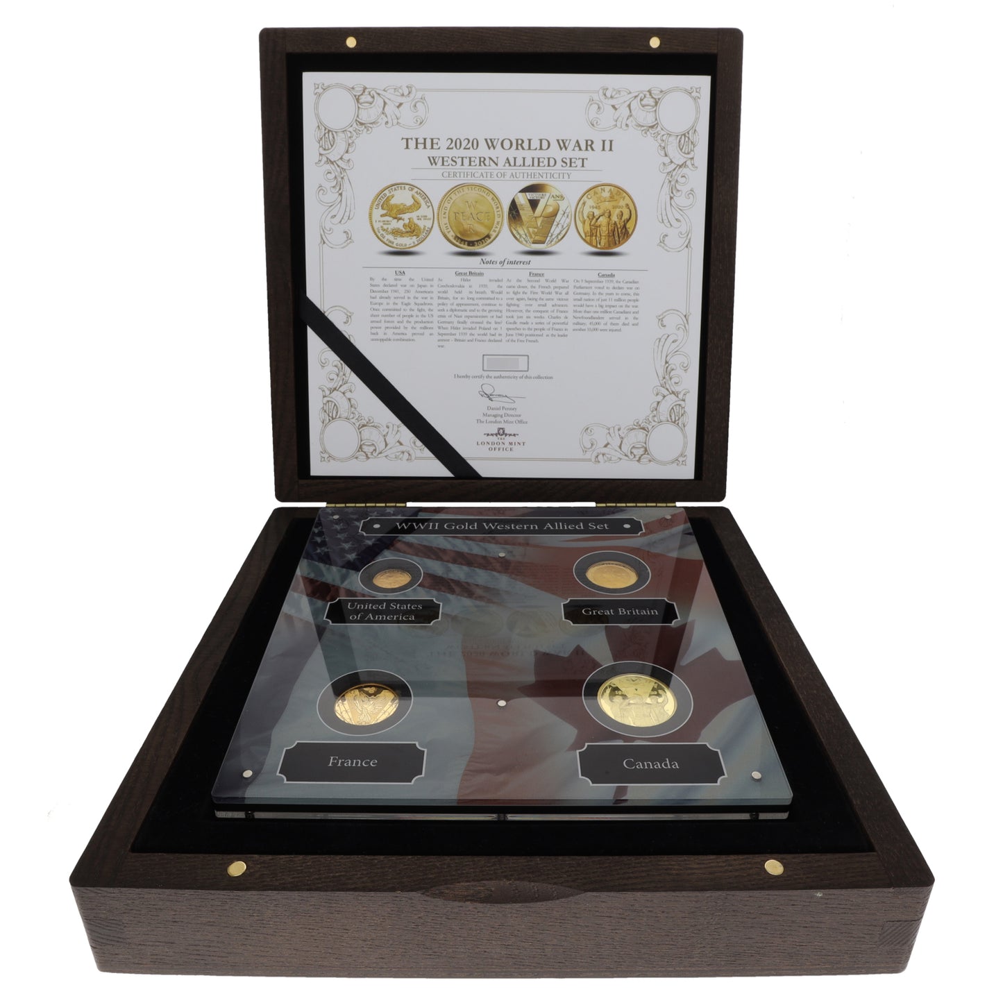 22ct Gold The World War II Western Allied Set Coin 2020