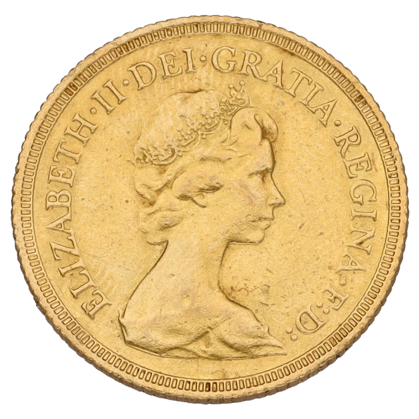 22ct Gold Queen Elizabeth II Full Sovereign Coin 1981