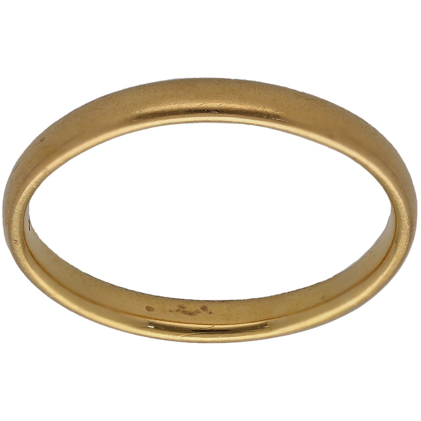 22ct Gold Plain Wedding Ring Size O