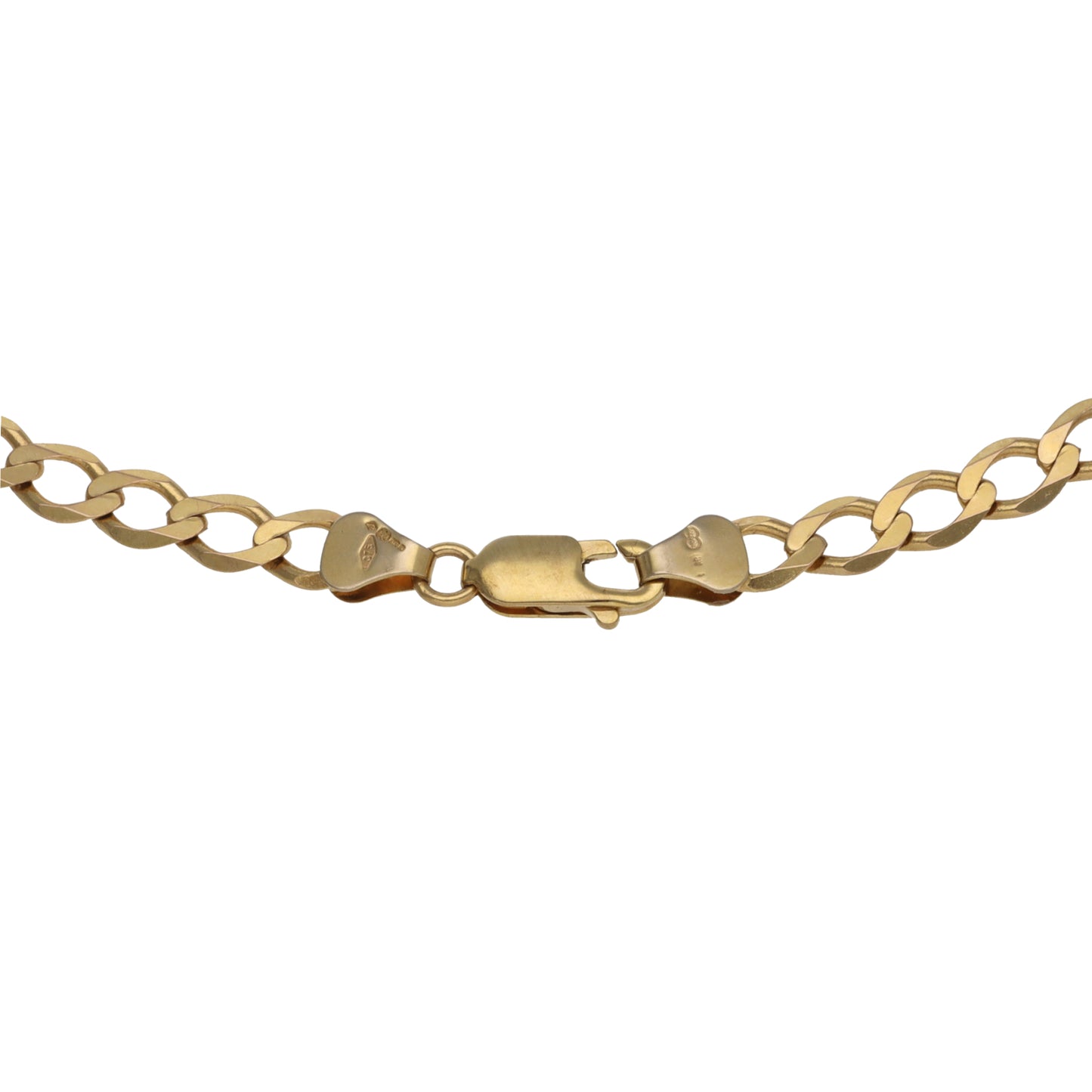 9ct Gold Curb Chain 22"