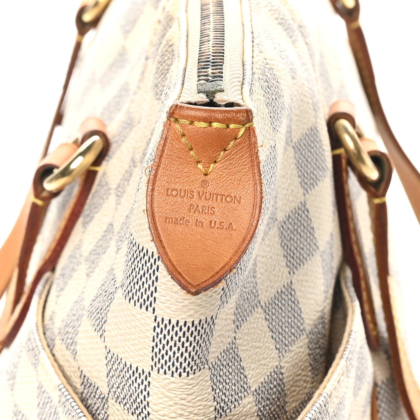 Louis Vuitton Totally MM Damier Azur Coated Canvas Bag - White