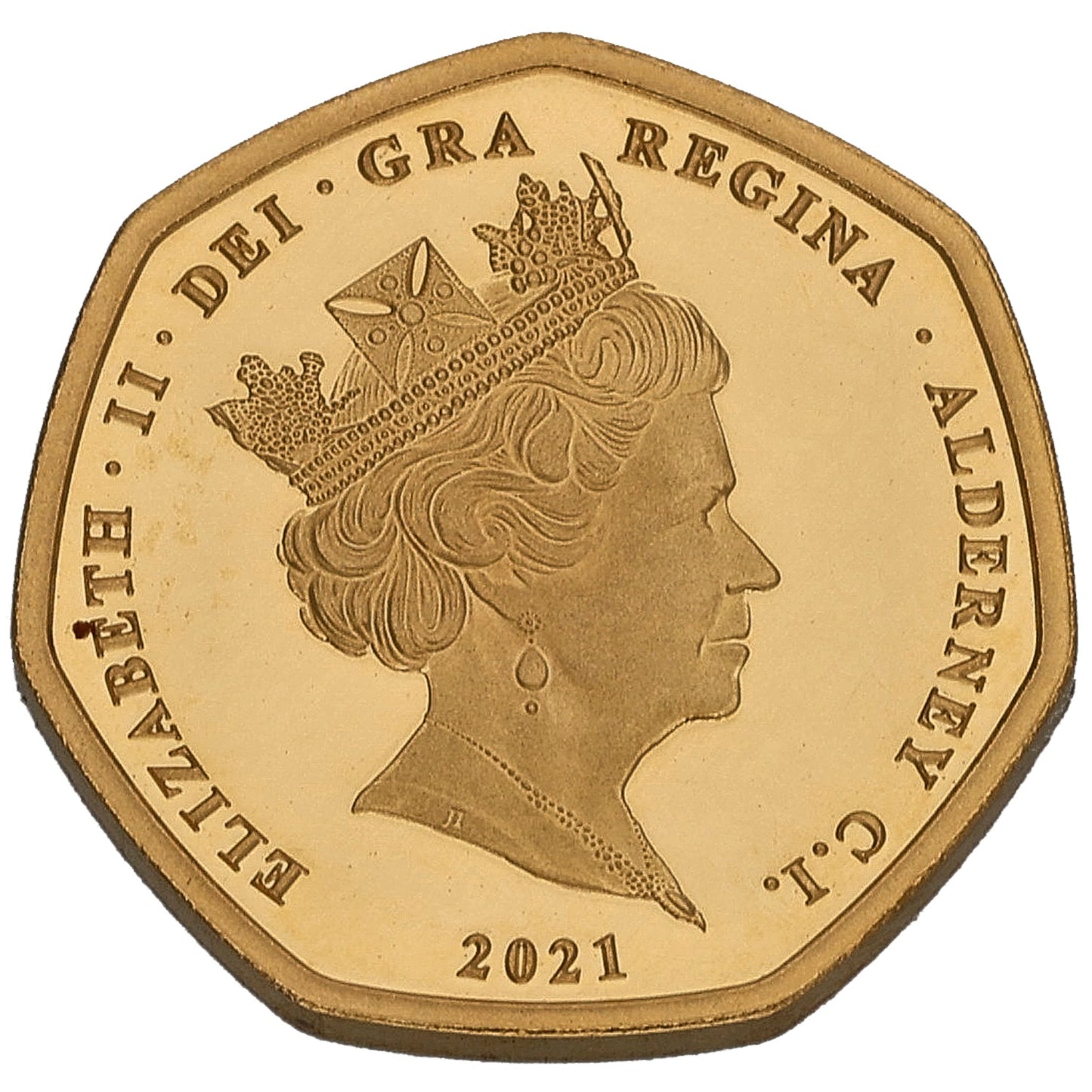 22ct Gold Queen Elizabeth II Decimalisation Quarter Sovereign Coin 2021