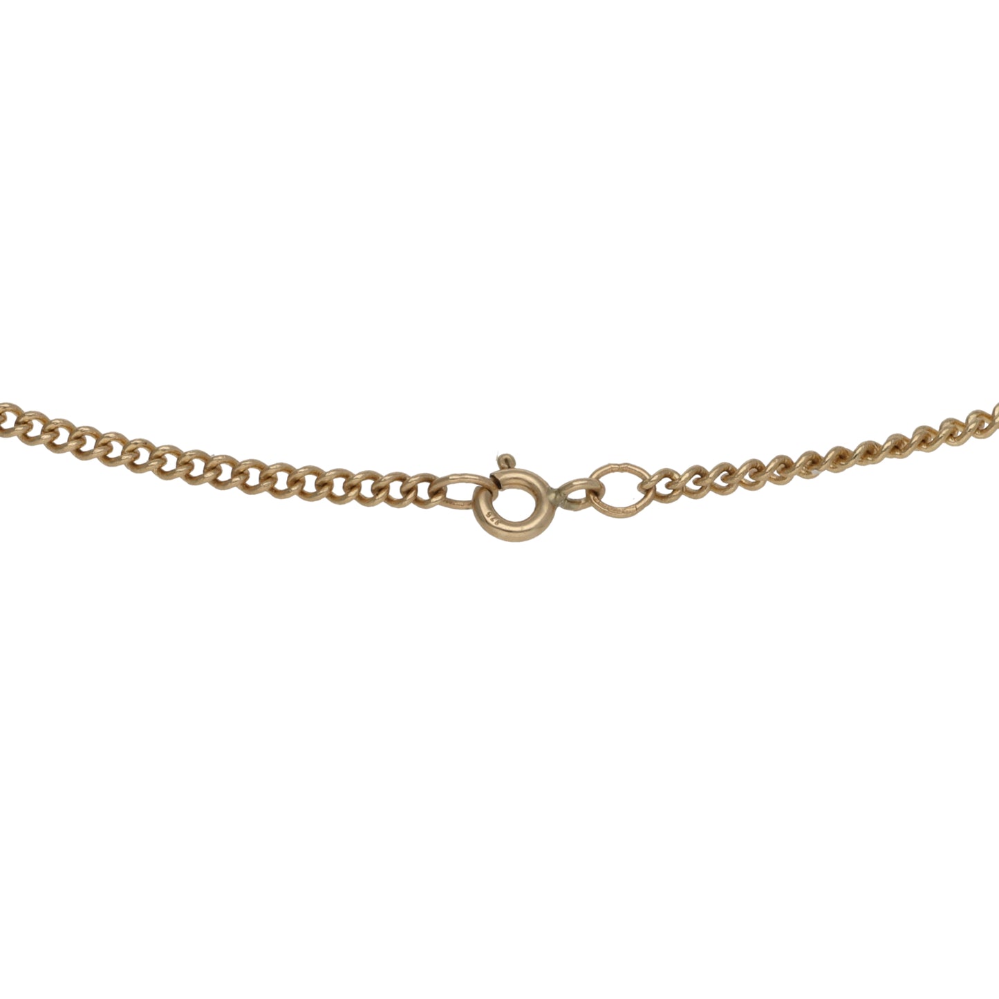 9ct Gold Curb Chain 22"