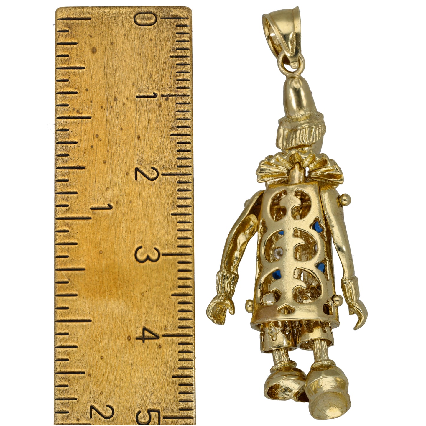 9ct Gold Imitation Clown Pendant