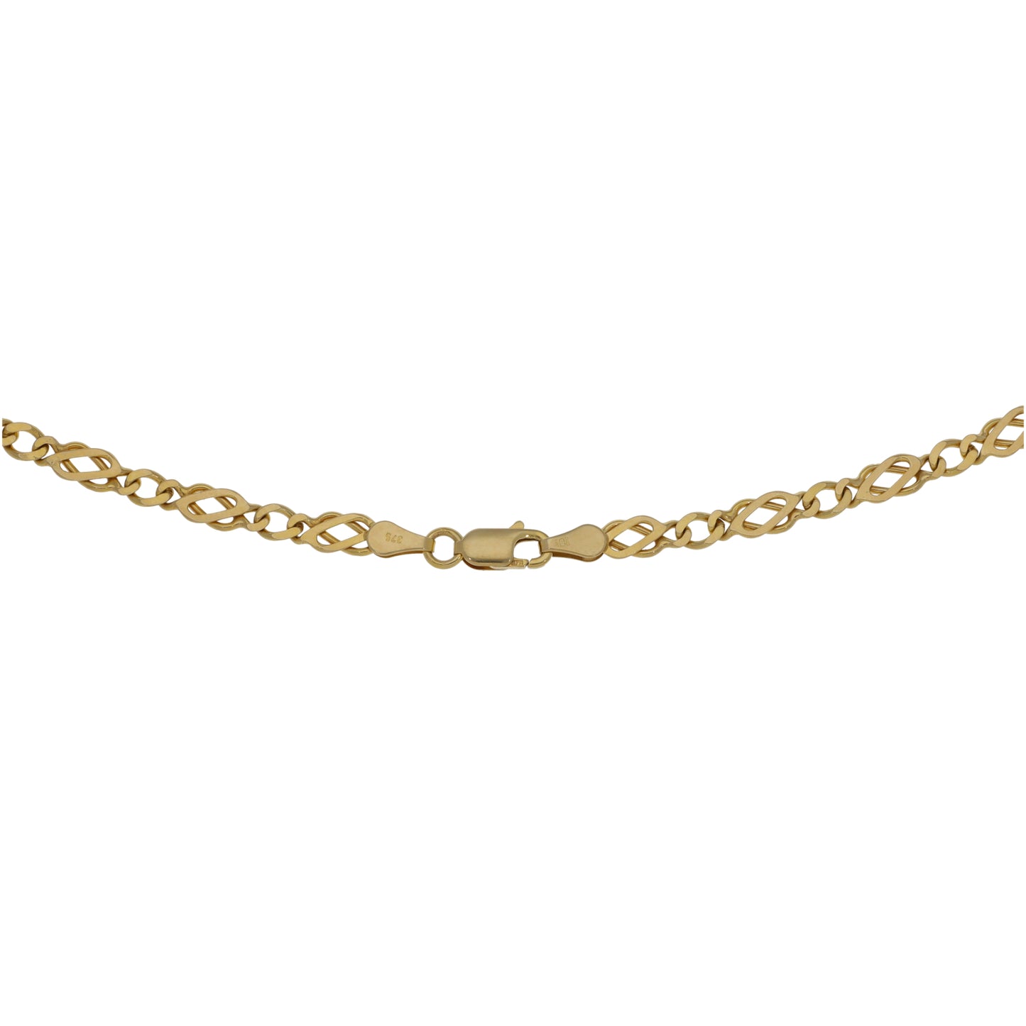 9ct Gold Fancy Necklace 18"