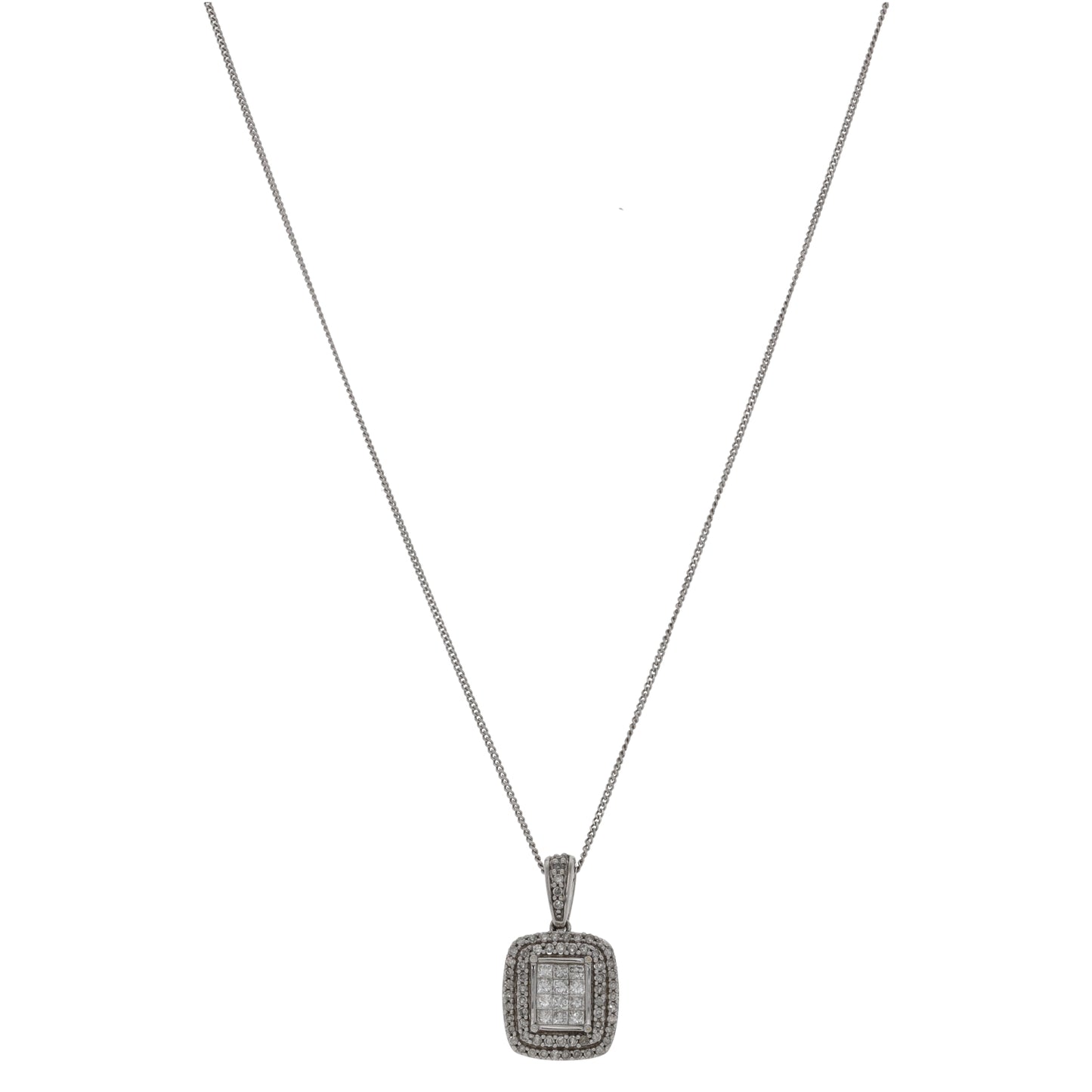 18ct White Gold 1.64ct Diamond Earrings & Pendants Set