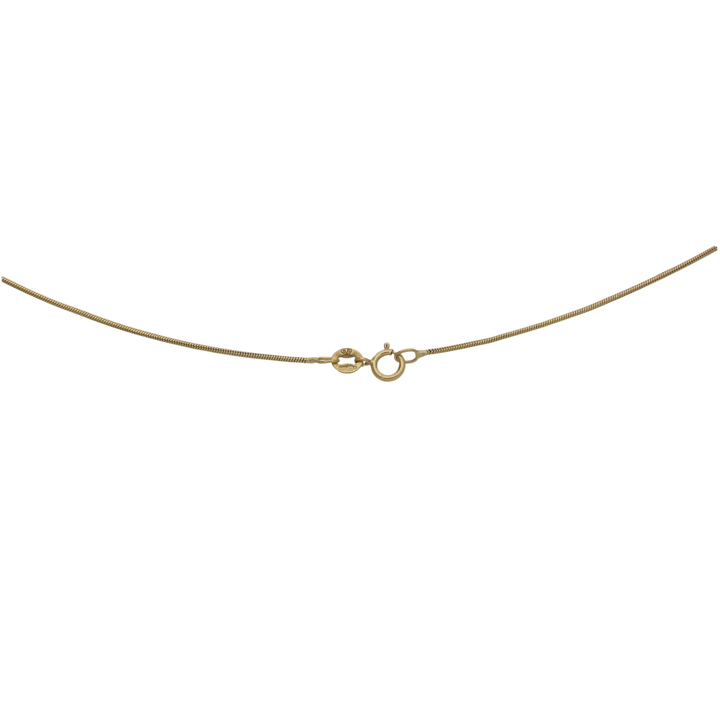 9ct Gold Cubic Zirconia Alternative Pendant With Chain
