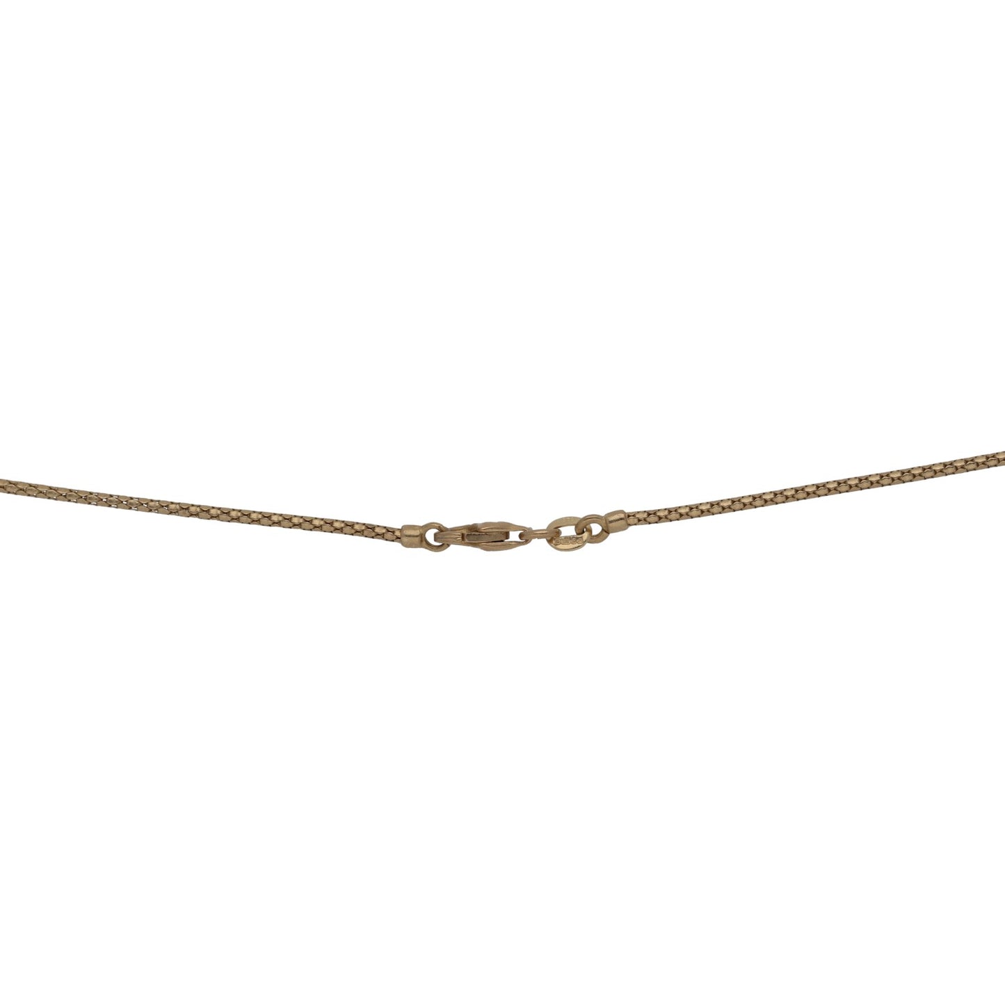 9ct Gold 0.03ct Diamond Fancy Necklace 16"