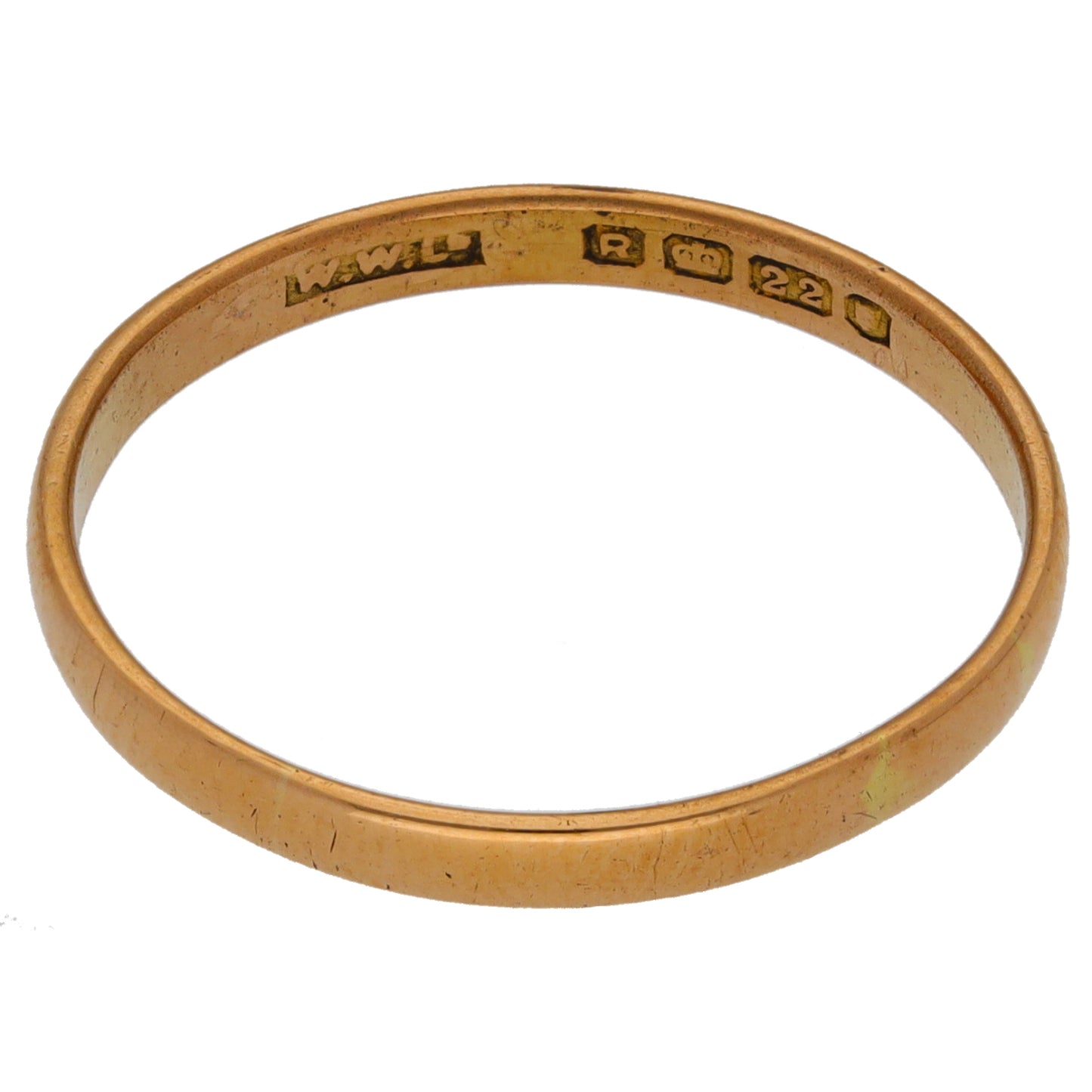 22ct Gold Plain Wedding Ring Size U