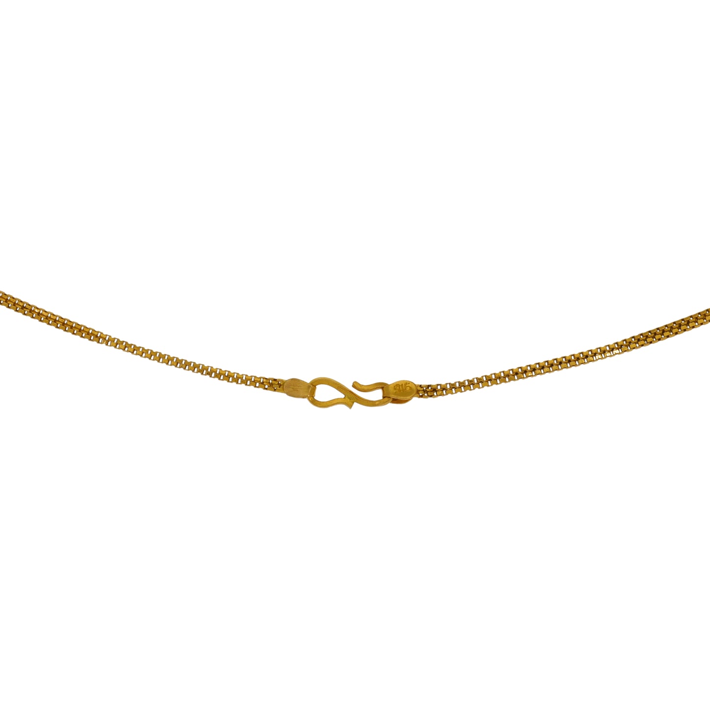 22ct Gold Box Chain 18"