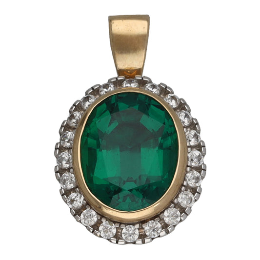 9ct Gold Imitation Dress/Cocktail Pendant