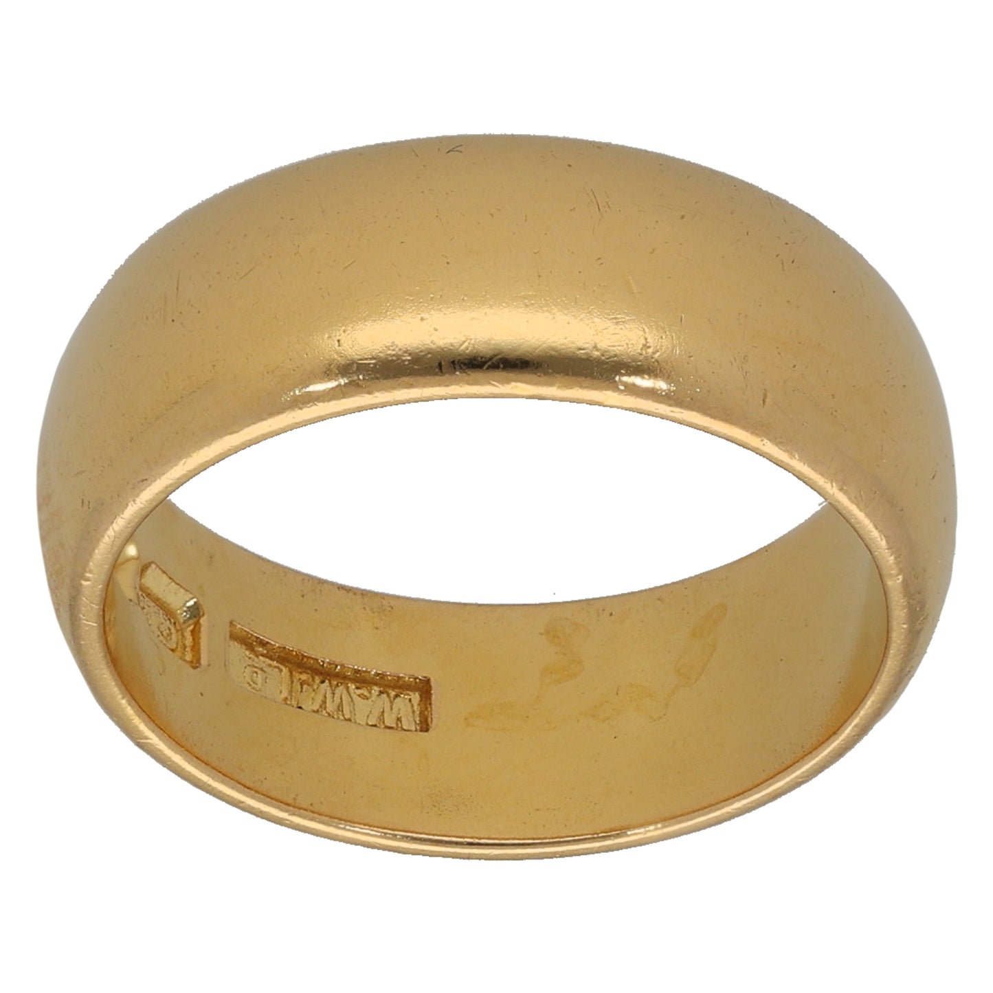 22ct Gold Plain Wedding Ring Size K