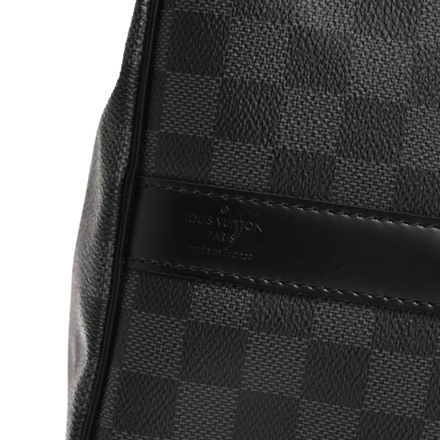 Louis Vuitton Keepall Bandoulière 45 Damier Graphite Coated Canvas Bag - Black