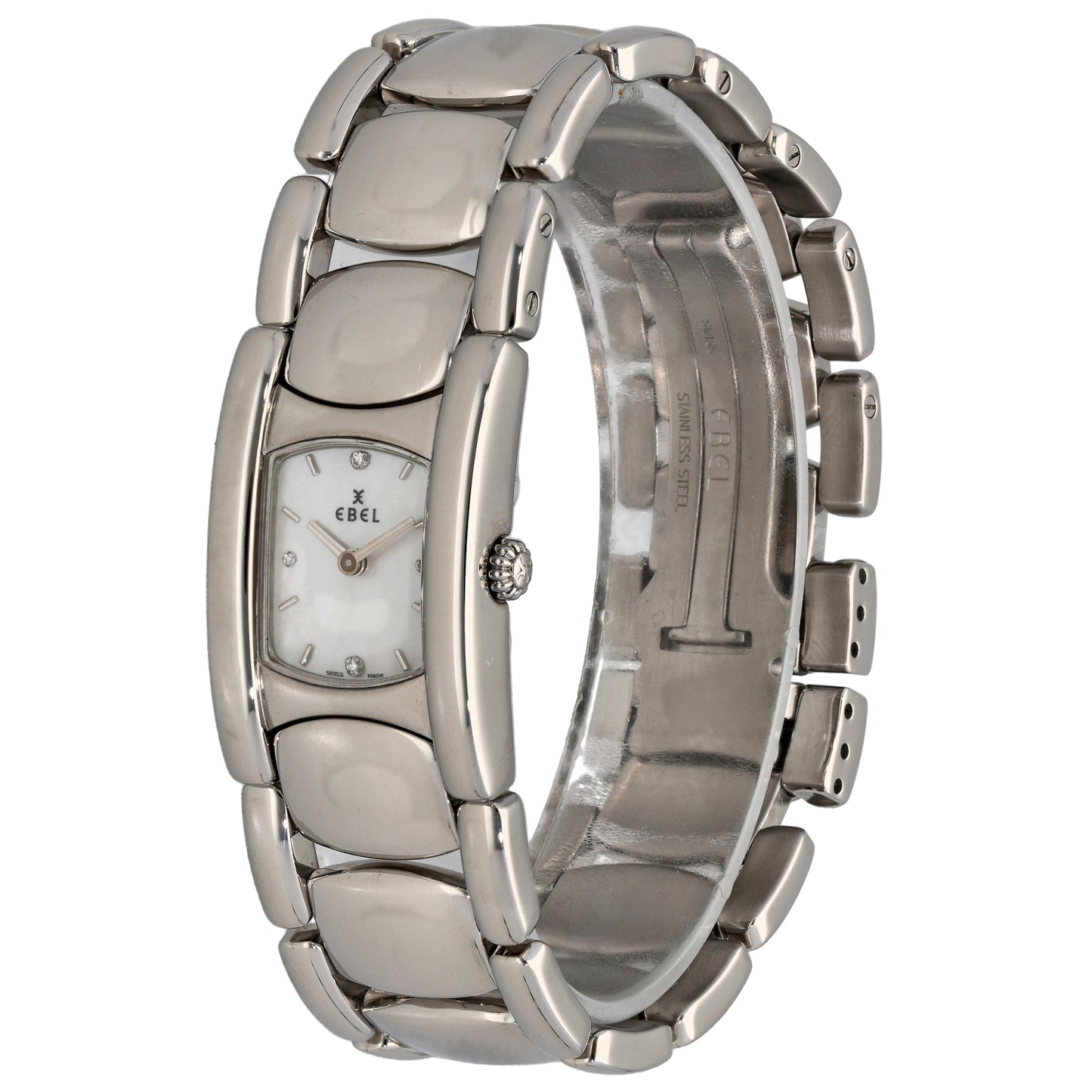 Ebel Beluga E 9057A21 19mm Stainless Steel Watch