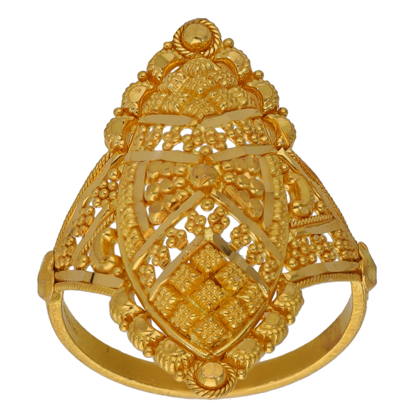 22ct Gold Dress/Cocktail Ring Size M
