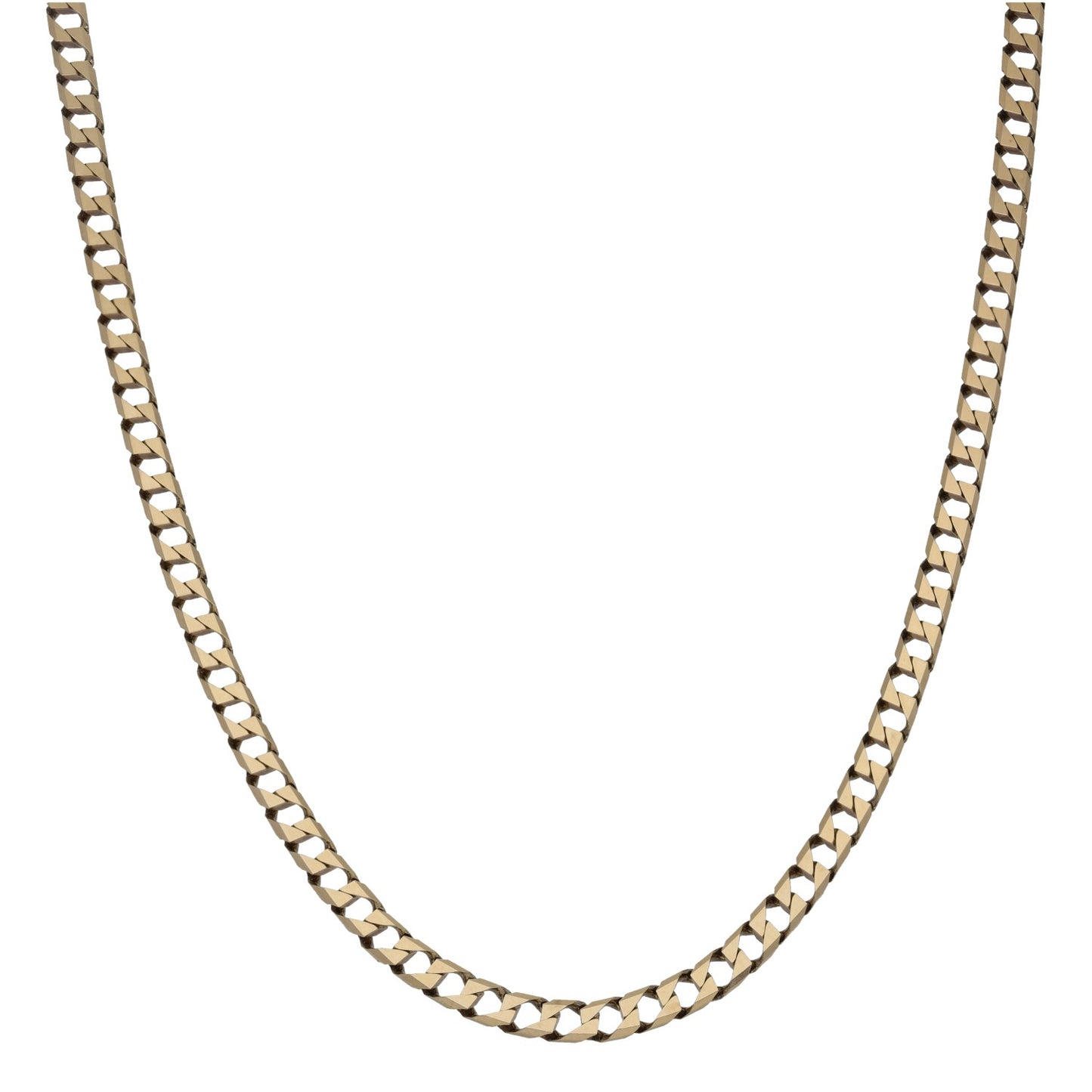 9ct Gold Curb Chain 18"