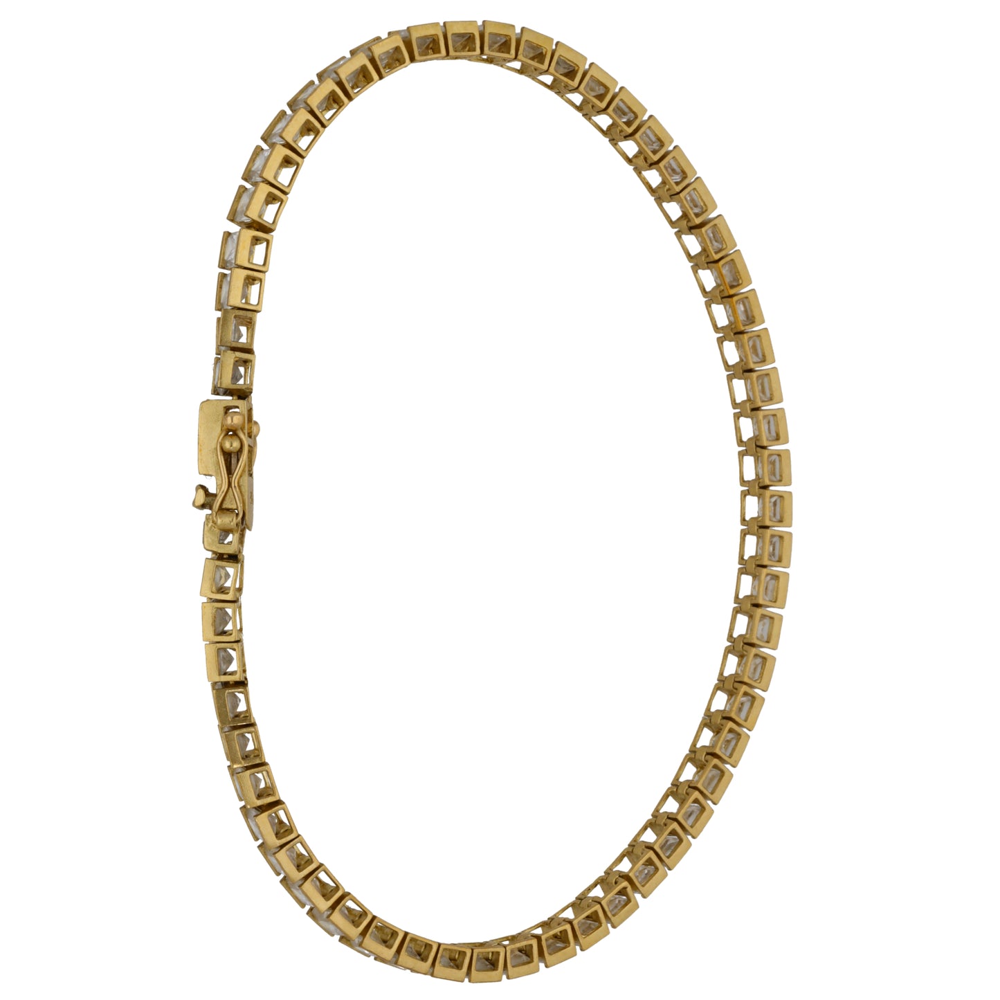 9ct Gold Cubic Zirconia Line/Tennis Bracelet