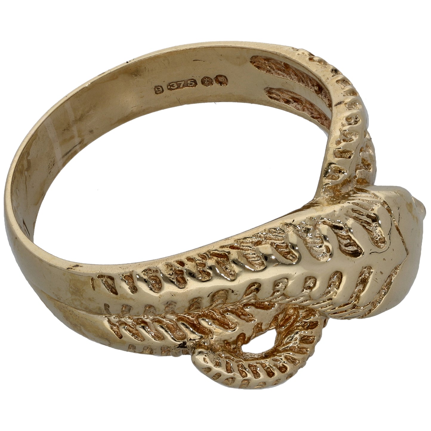 9ct Gold Snake Ring Size Y
