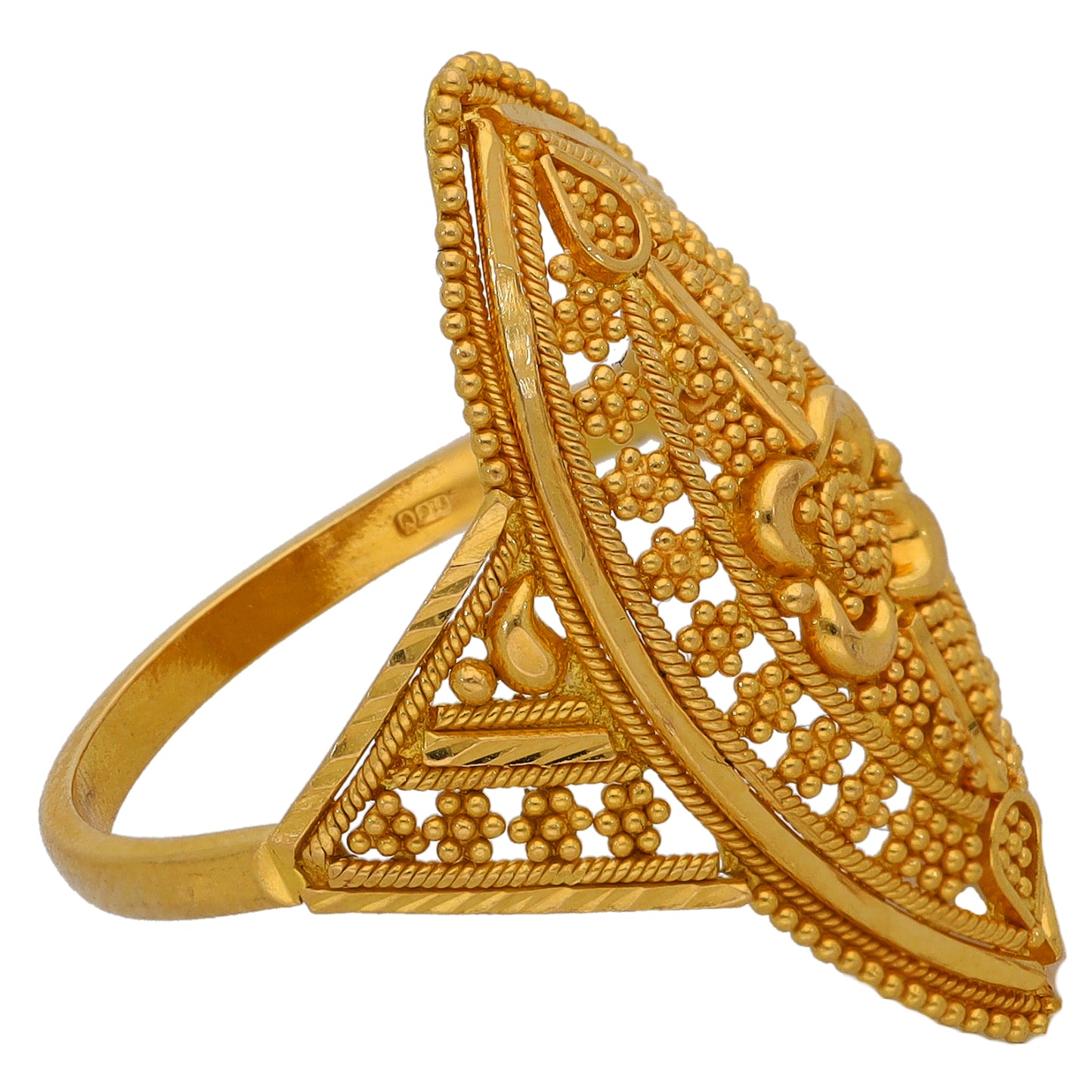 22ct Gold Dress/Cocktail Ring Size O