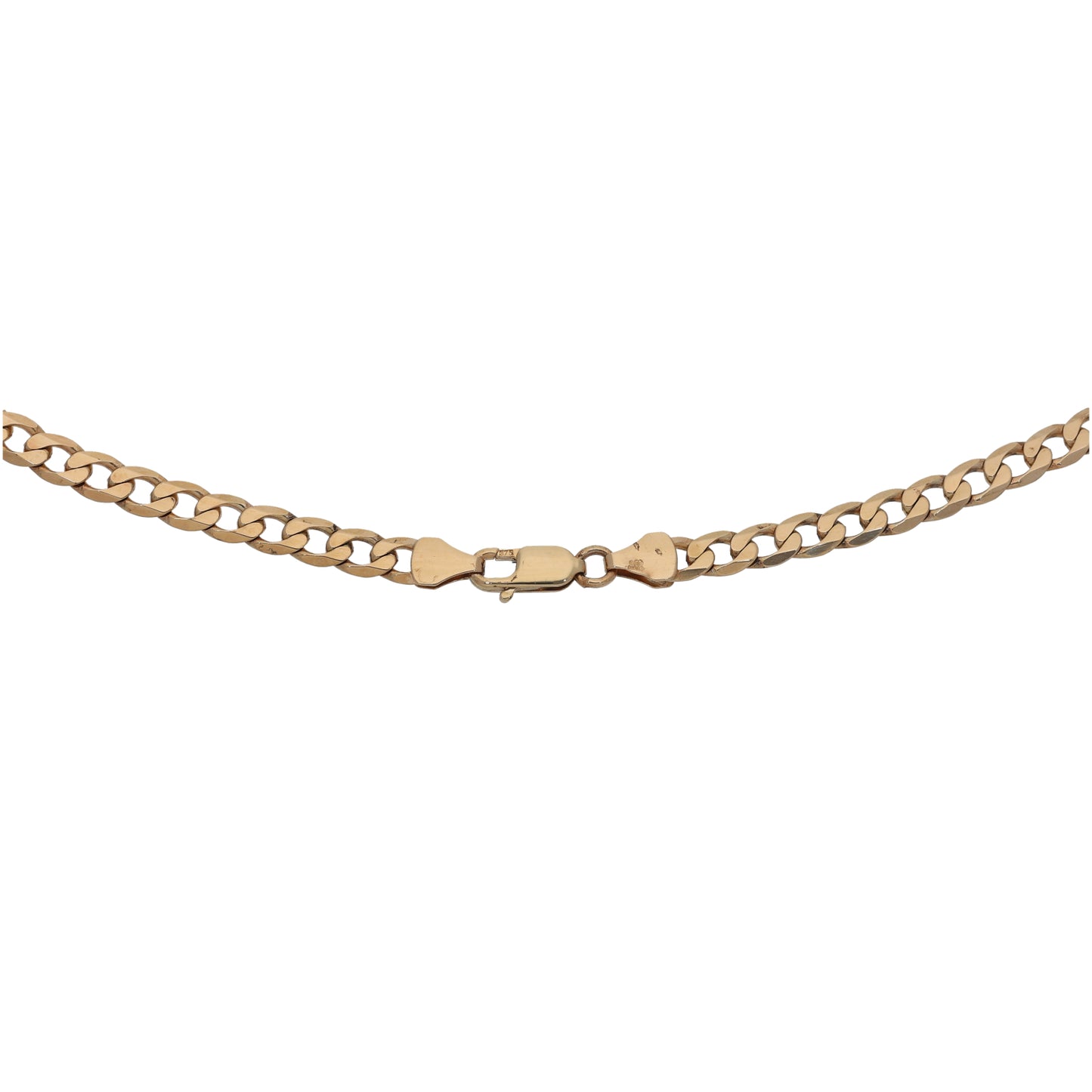 9ct Gold Curb Chain 18"