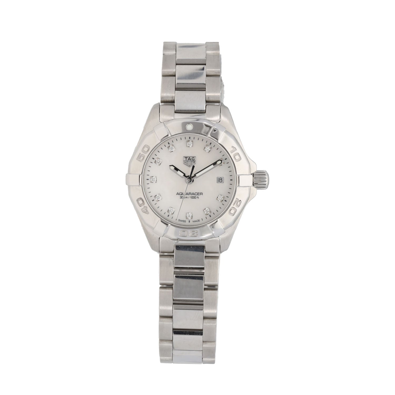 TAG Heuer Aquaracer Quartz Ladies Mother of Pearl Steel Watch