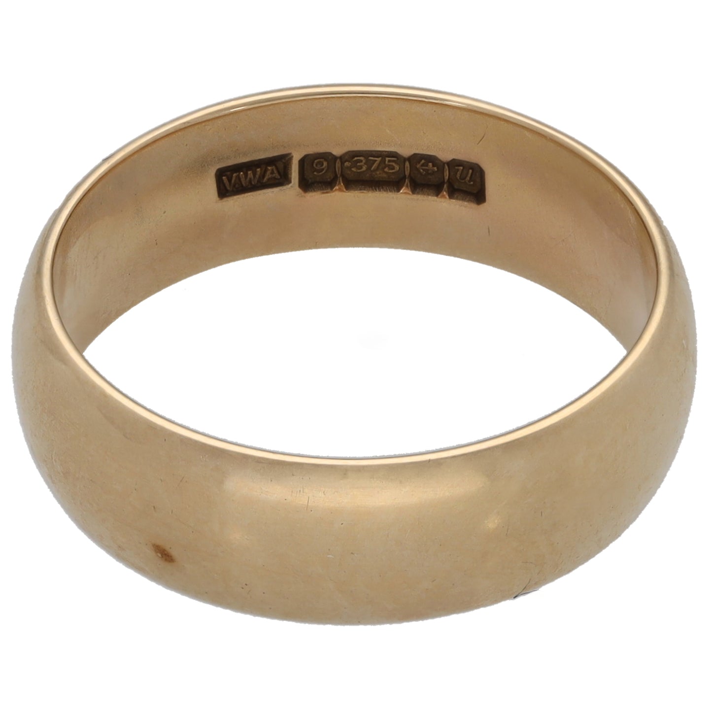 9ct Gold Plain Wedding Ring Size O